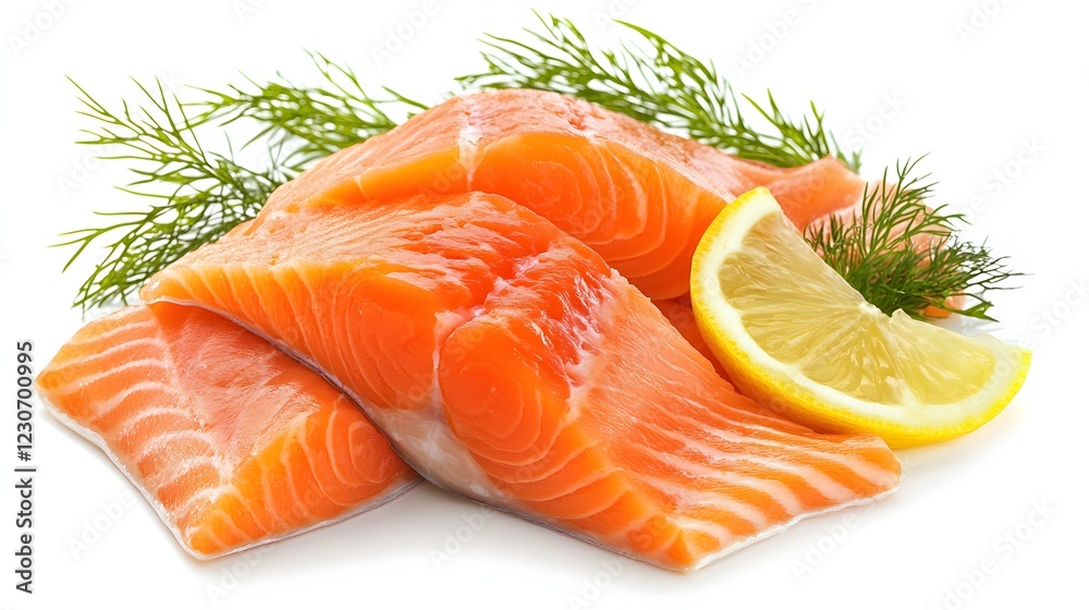 Fresh salmon fillets, ready to cook. A healthy and delicious meal. Fresh salmon fillets, ready to cook. A healthy and delicious meal.