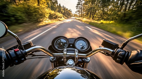 Embark on an exhilarating motorcycle adventure along the open road. Feel the exhilaration of cruising down empty highways, surrounded by breathtaking landscapes. Capture the essence of freedom