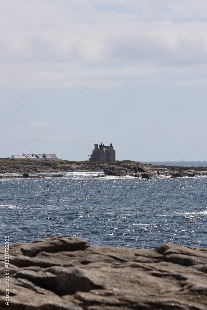 castle on the coast, Quiberon, France