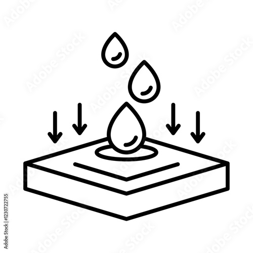 Absorption icon Black and white logo