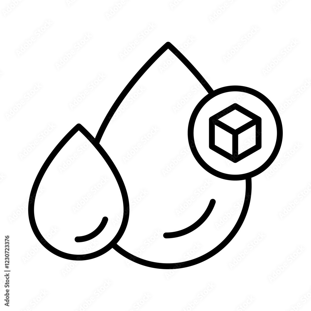 Blood sugar glucose icon Black and white logo Blood sugar glucose icon Black and white logo