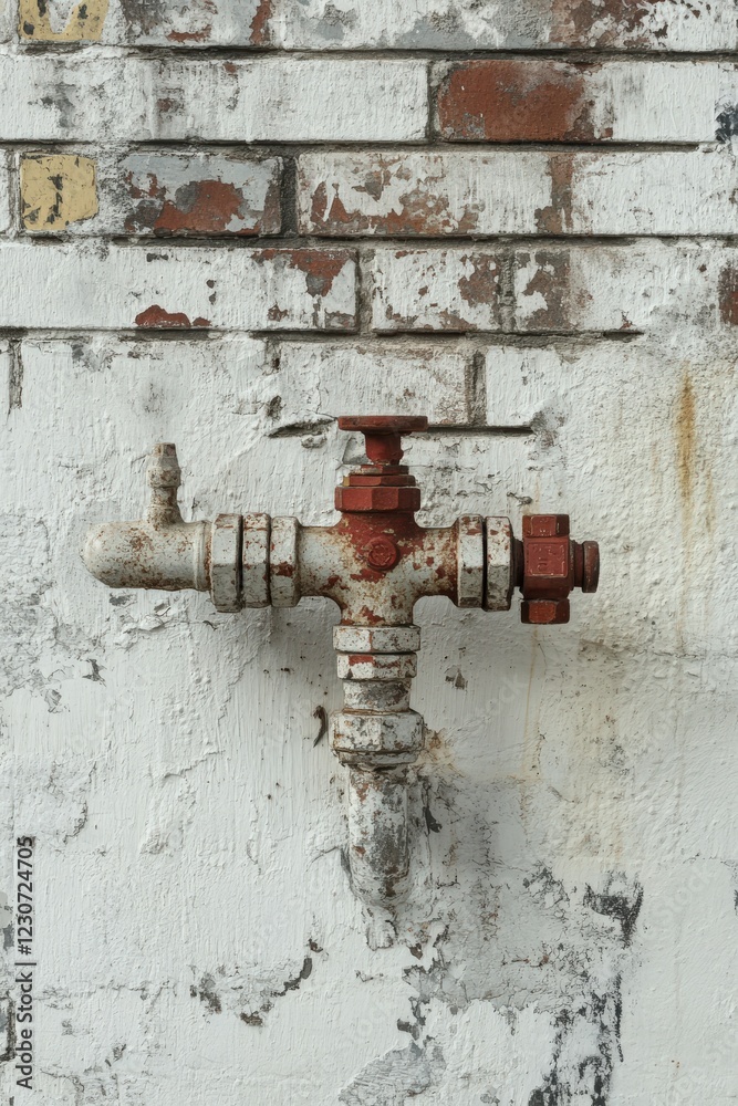 Leak in pipe system causes noticeable damage to wall structure Leak in pipe system causes noticeable damage to wall structure