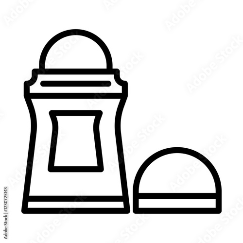 deodorant icon Black and white logo