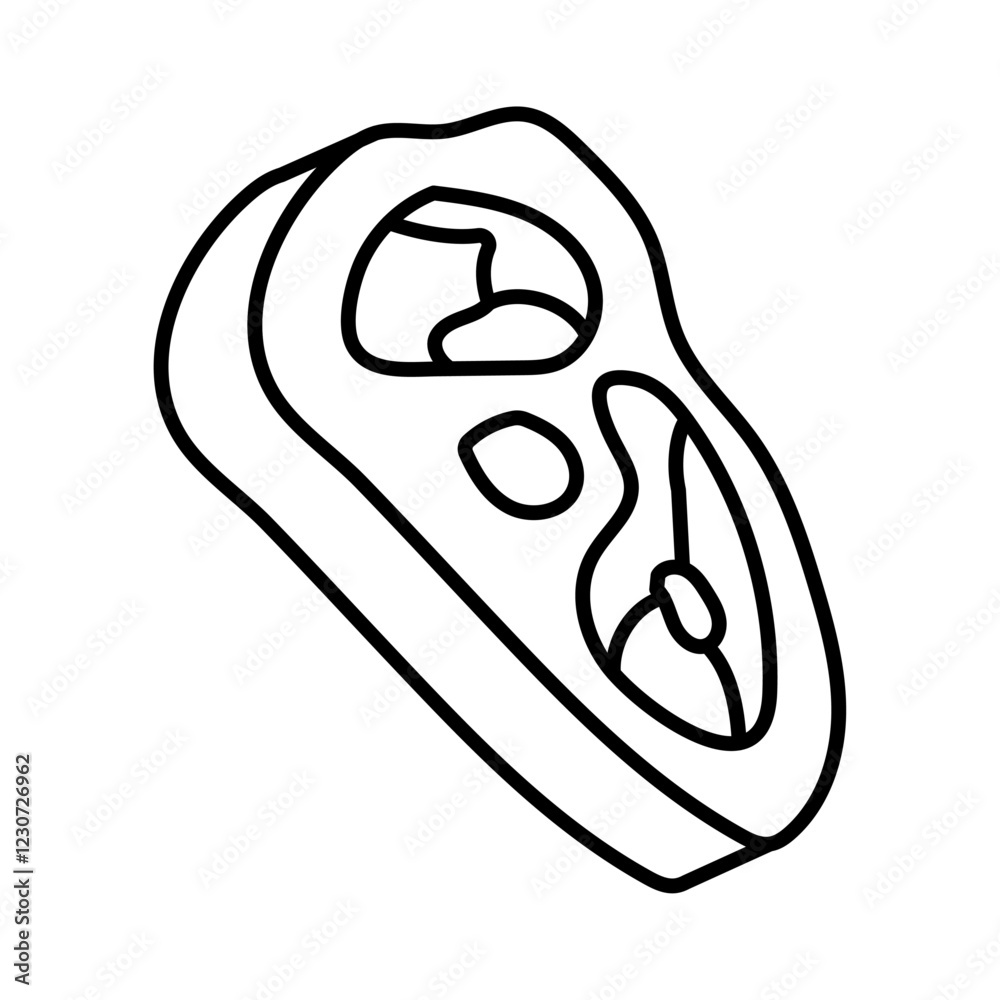 Meat icon Black and white logo Meat icon Black and white logo