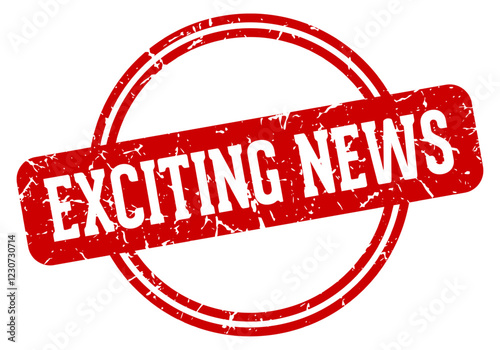 exciting news stamp
