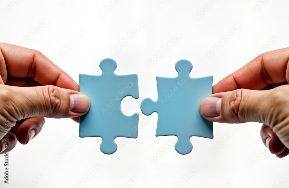 Two hands hold puzzle pieces. Hands connect puzzle pieces. Teamwork creates complete image. Collaboration creates solution. Solution achieved by joining puzzle pieces. Cooperation results in success. Two hands hold puzzle pieces. Hands connect puzzle pieces. Teamwork creates complete image. Collaboration creates solution. Solution achieved by joining puzzle pieces. Cooperation results in success.