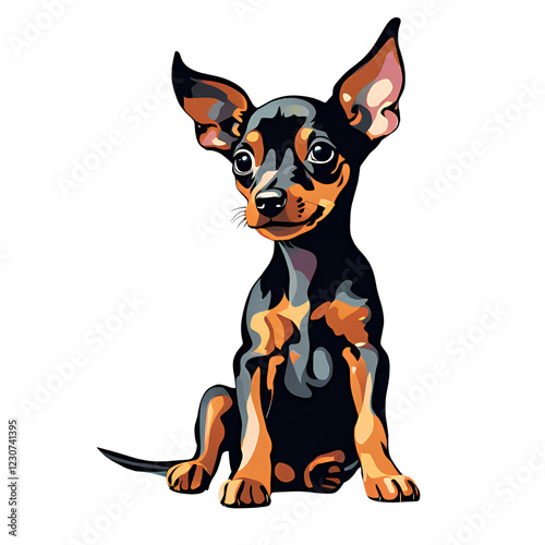 Vetorial Pinscher IA. 