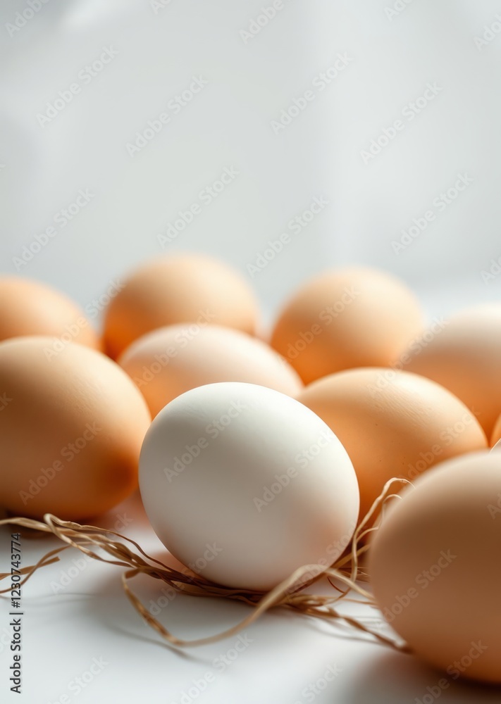 Eggs in white abstract setup easter egg holiday illustration celebration easter Eggs in white abstract setup easter egg holiday illustration celebration easter