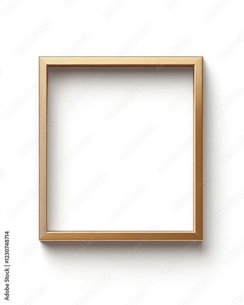 Minimalist decorative frame with a gold finish, perfect for enhancing any space with modern decor Minimalist decorative frame with a gold finish, perfect for enhancing any space with modern decor