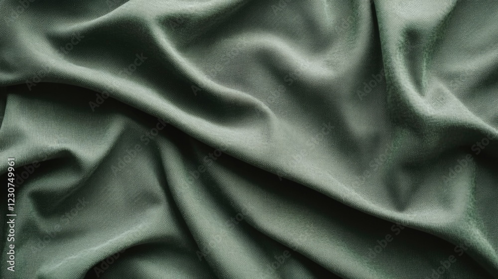 Fototapeta premium Green Metallic Fabric Texture
