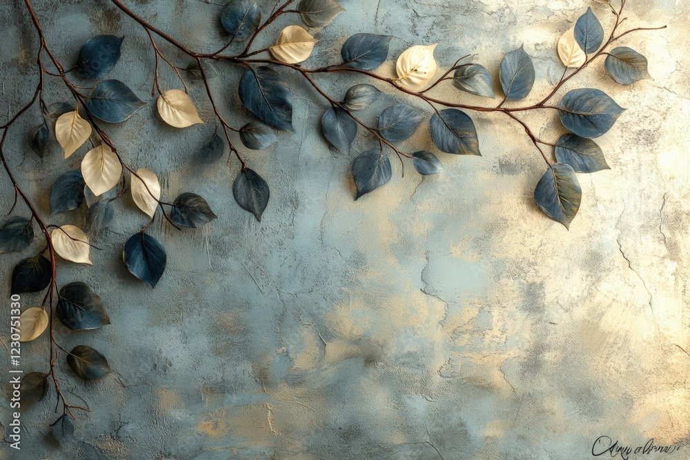 Obraz premium Elegant leafy branch botanical inspiration home serene atmosphere aesthetic viewpoint