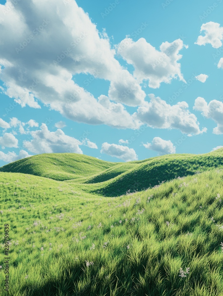 Serene Fields on a Cloudy Day