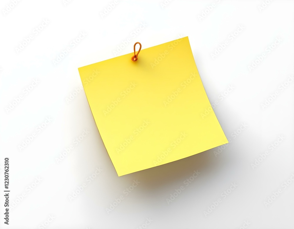 3d floating post-it icon isolated on white background create with ai 3d floating post-it icon isolated on white background create with ai