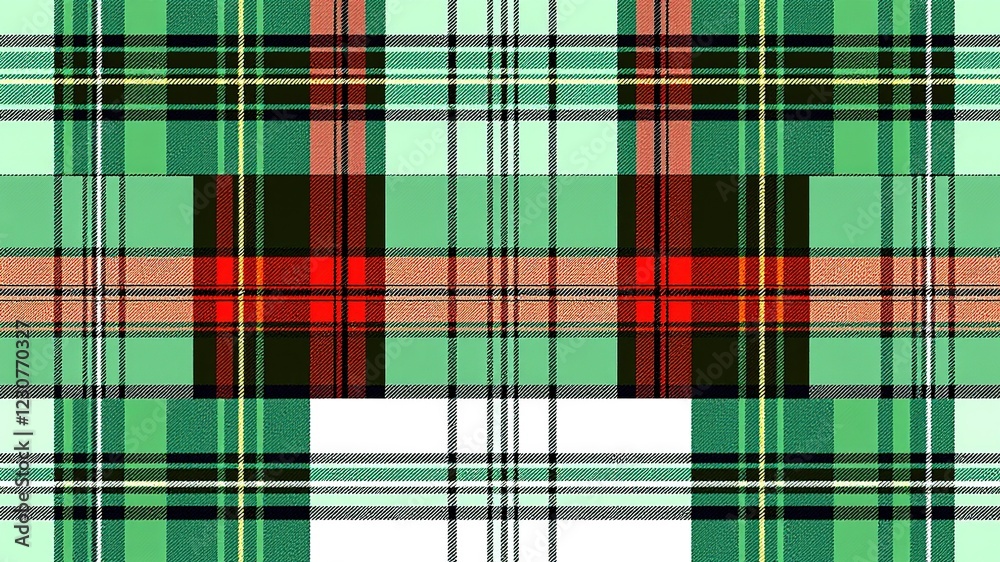 Obraz premium Scottish Tartan Patterns - Bold & Bright