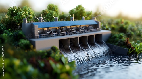 Sustainable Hydroelectric Dam: A Model of Clean Energy photo