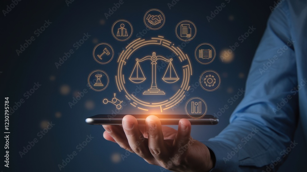 Digital Justice: Scales of Justice on a Smartphone Digital Justice: Scales of Justice on a Smartphone