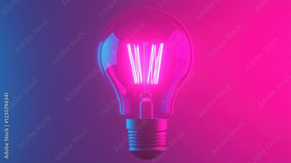 A high-tech smart light bulb glowing in vibrant colors, controlled by a mobile app. A high-tech smart light bulb glowing in vibrant colors, controlled by a mobile app.