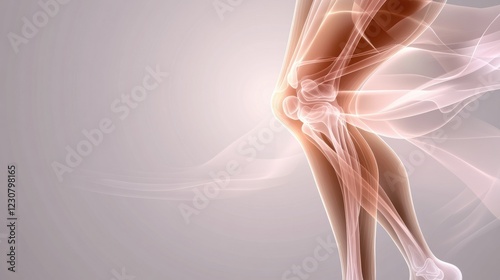 Knee injury. Yoga concept. Woman has leg pain in flat design. Muscle or bone problem.