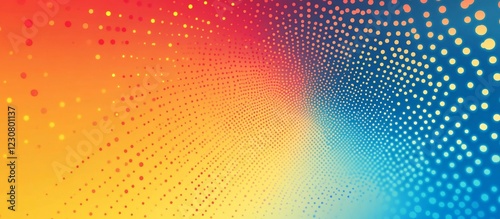 Wallpaper Mural Abstract Colorful Dotted Swirl Background Torontodigital.ca