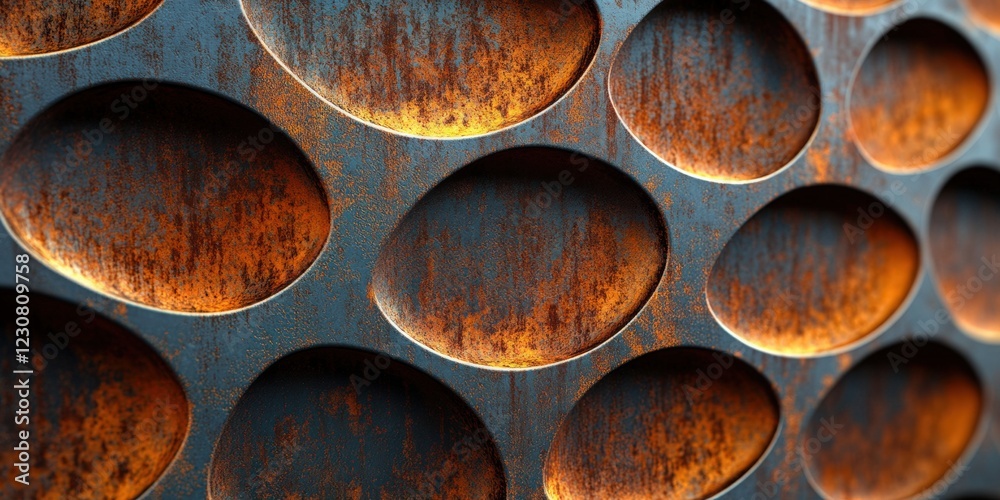 Rusty industrial panel detail close-up urban environment view texture exploration Rusty industrial panel detail close-up urban environment view texture exploration
