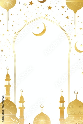 Islamic Muslim Arabian style pattern background