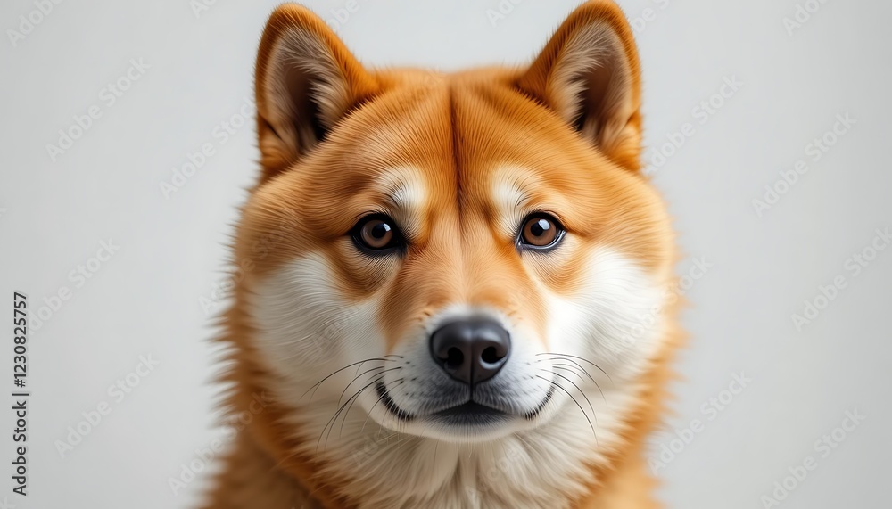 Shiba Inu Portrait: A Detailed and Expressive Canine Study Shiba Inu Portrait: A Detailed and Expressive Canine Study