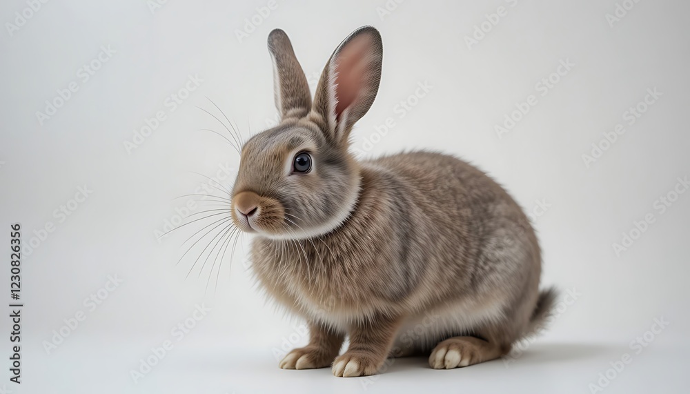 Adorable Brown Rabbit: A Gentle, Studio Portrait Adorable Brown Rabbit: A Gentle, Studio Portrait