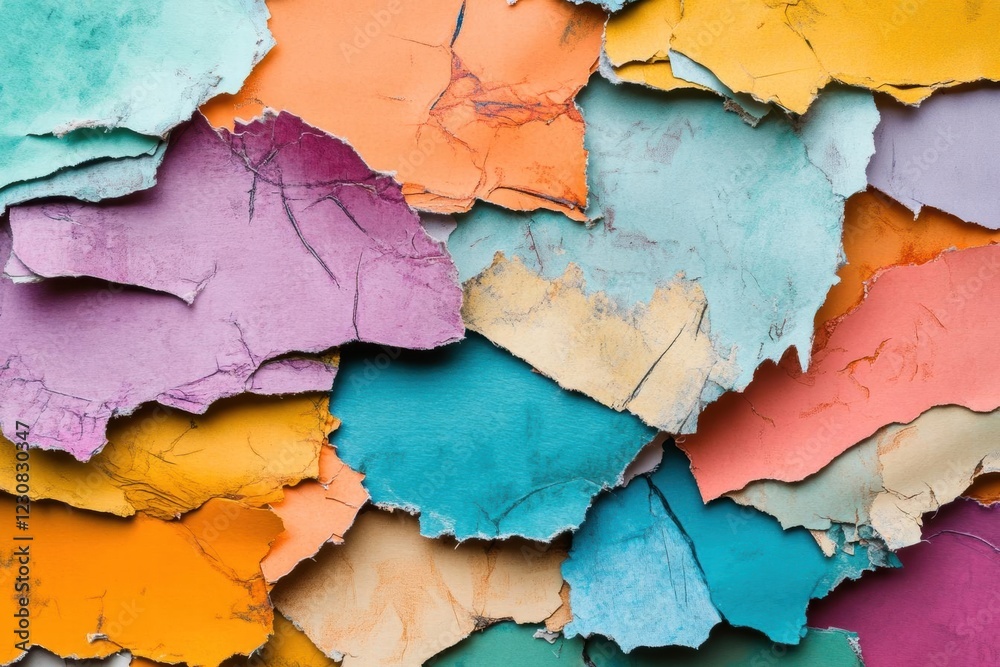 Obraz premium Abstract Colorful Peeling Paint Texture