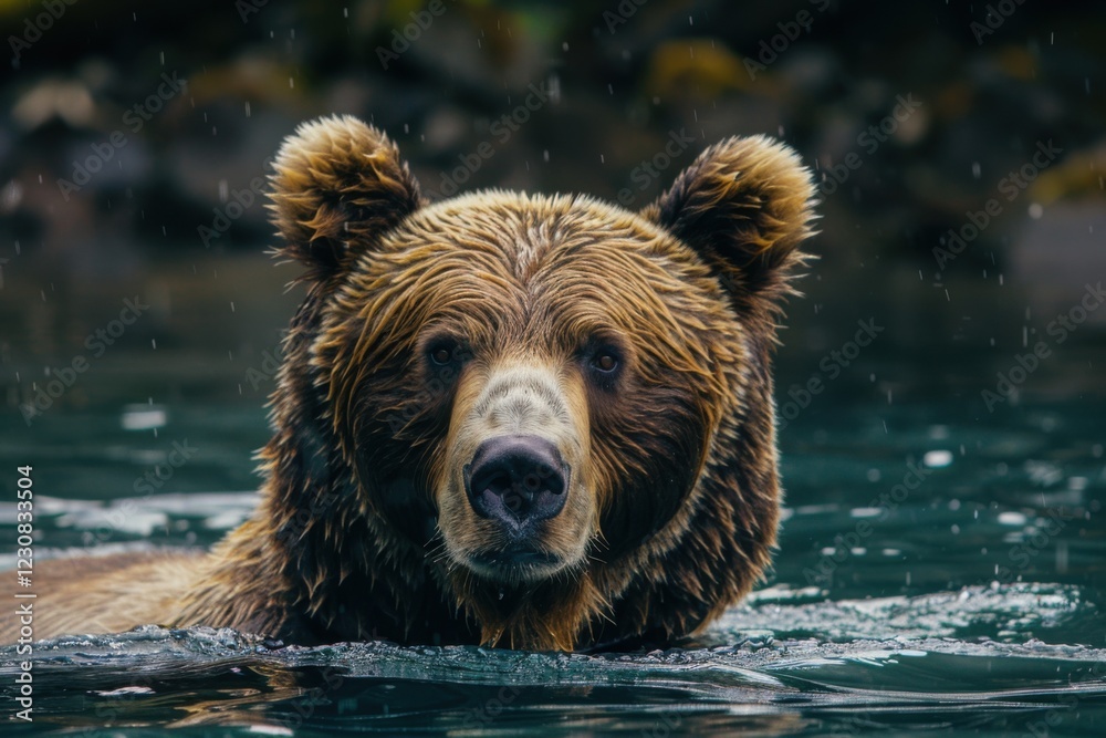 Grizzly Bear in Its Natural Habitat in Alaska Grizzly Bear in Its Natural Habitat in Alaska