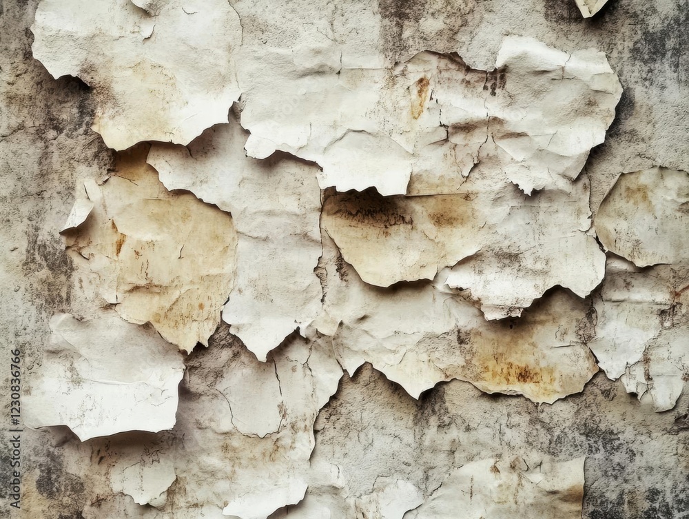 Obraz premium Peeling Paint Texture: Abstract Grunge Background
