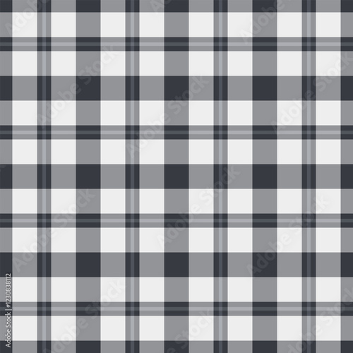 Holiday seamless textile pattern, duvet cover tartan vector background. Good texture check plaid fabric in grey and vintage gray colors.