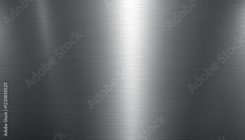 Detailed Brushed Steel Texture with Sharp Linear Patterns and Reflective photo