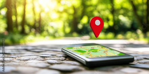 gps concept for navigation and geolocation mapping