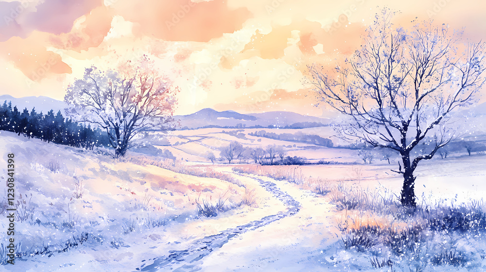 Obraz premium tranquil wintry scene