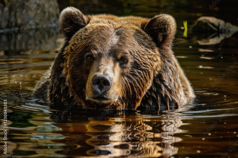 Grizzly Bear in Its Natural Habitat Grizzly Bear in Its Natural Habitat