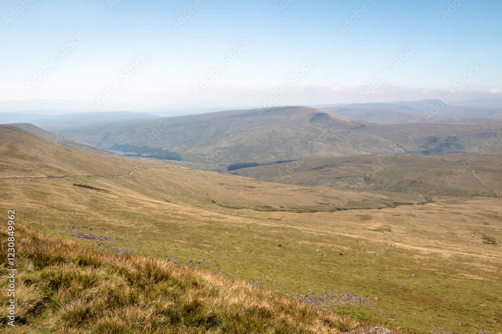 Naklejka premium Views from the Brecon Beacons National Park, Wales