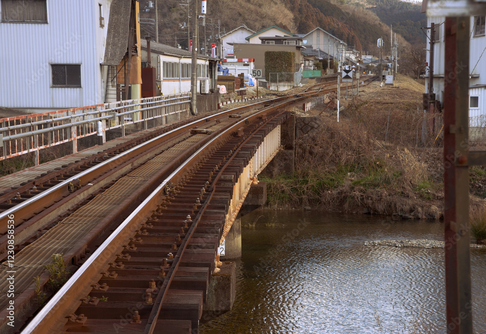 Εκτύπωση καμβά 兵庫県三日月町・三日月駅付近