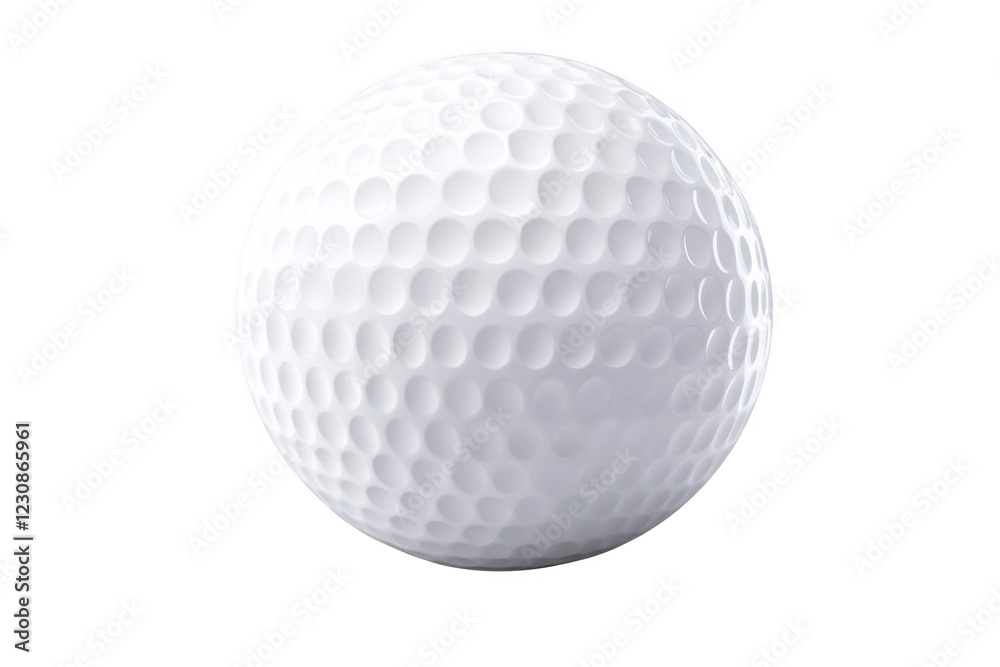 White Golf Ball Isolated on Black Background, Sporting Goods Theme White Golf Ball Isolated on Black Background, Sporting Goods Theme