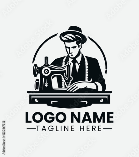 Professional Tailor Logo Design, Skilled Seamstress Logo, Custom Tailor Logo, Fashion Designer Logo, Vintage Tailor Logo