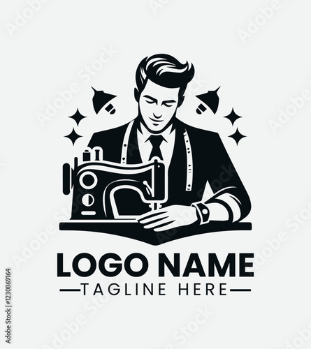 Professional Tailor Logo Design, Skilled Seamstress Logo, Custom Tailor Logo, Fashion Designer Logo, Vintage Tailor Logo