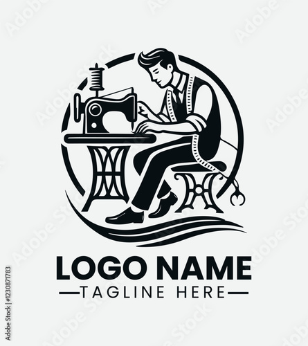 Professional Tailor Logo Design, Skilled Seamstress Logo, Custom Tailor Logo, Fashion Designer Logo, Vintage Tailor Logo