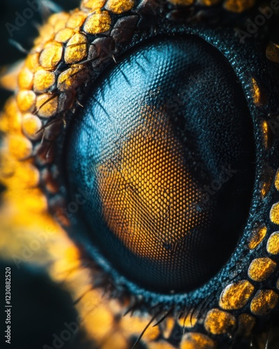 Insect Eye Macro Closeup, Nature Background photo