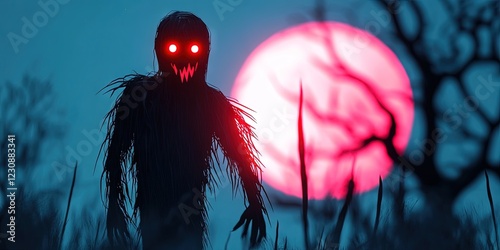 nightmare concept with a nightmarish demon photo