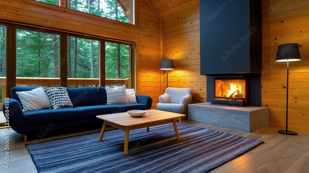 Fototapeta premium Modern Stylish Living Room Design Ideas for a Luxurious Home