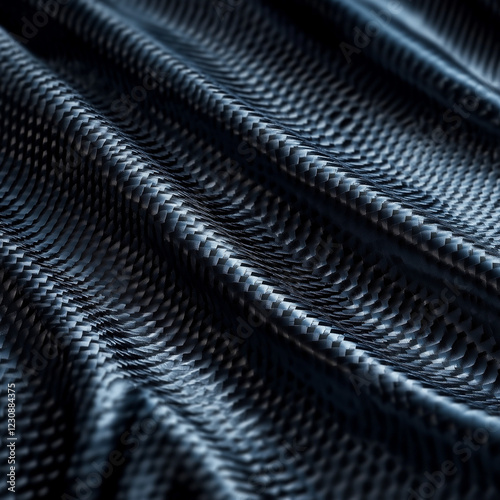 Wallpaper Mural Elegant black fabric texture studio close-up photography soft lighting artistic viewpoint textile concept for home decor Torontodigital.ca