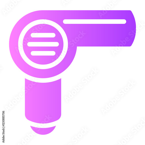 hair dryer gradient icon