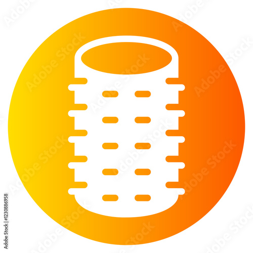 hairstyling gradient icon