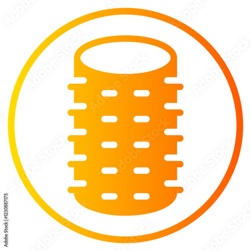 hairstyling gradient icon