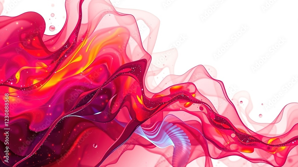 Obraz premium Dynamic Colorful Abstract Landscape