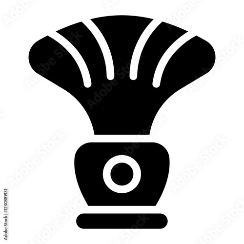 shaving brush glyph icon